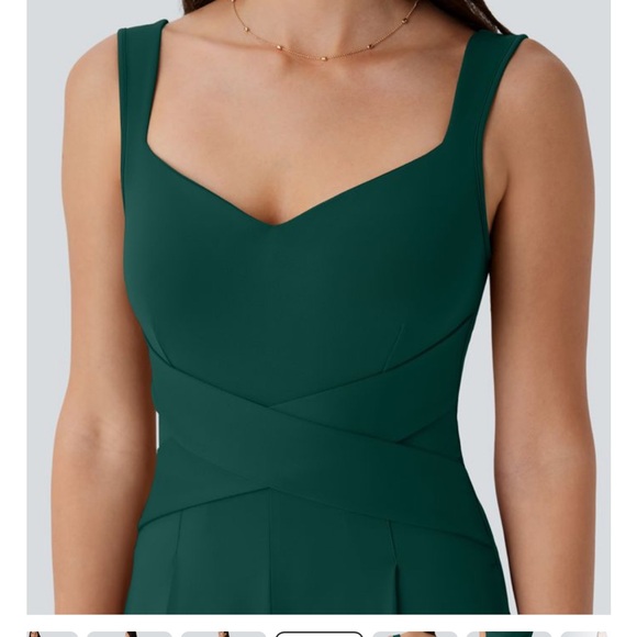 HALARA Forest Green Wide-Leg Jumpsuit - Picture 4 of 6